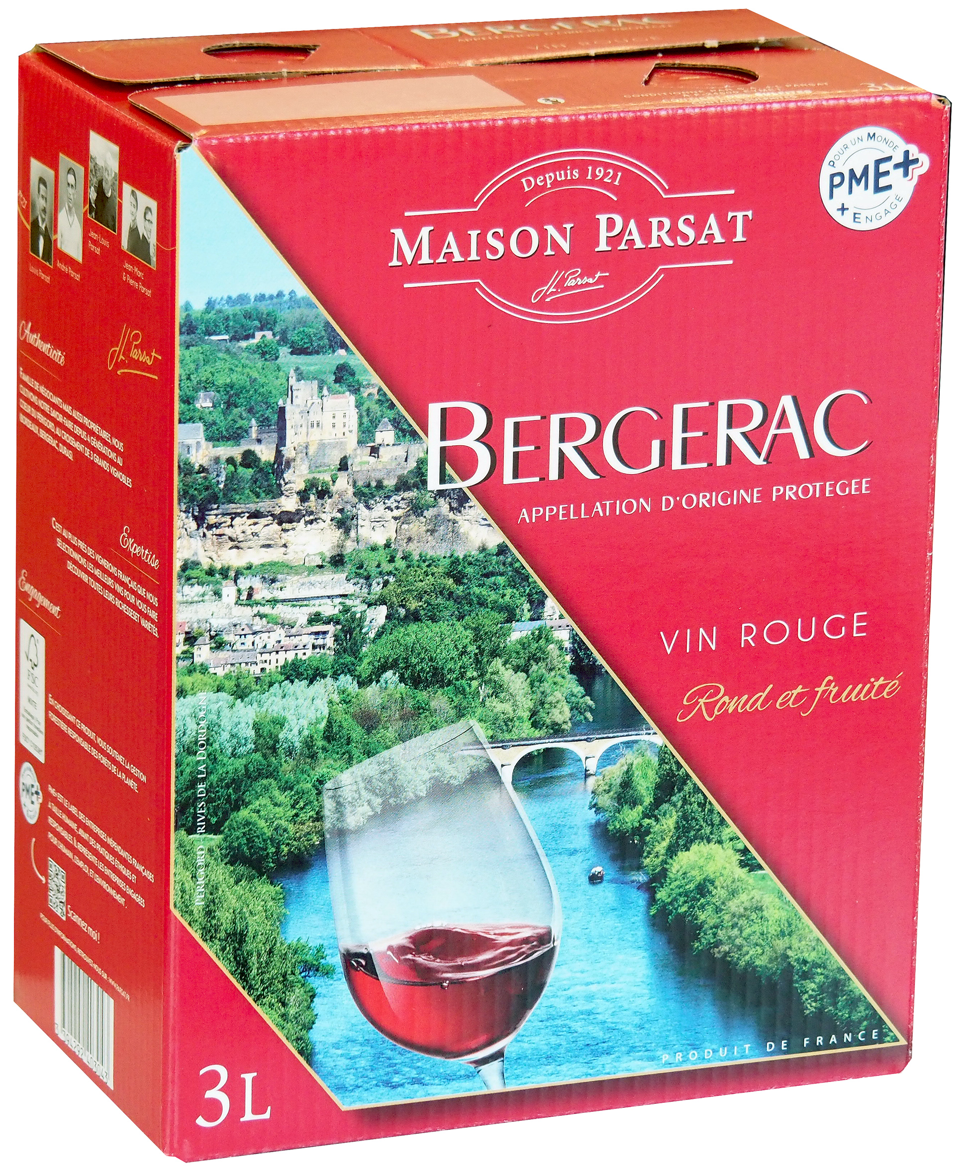 Miniature JL Parsat - AOP Bergerac Rouge